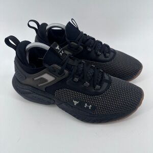 Under Armour Project Rock 5 Training Shoes Mens Size 7.5 Black White 3026074-001